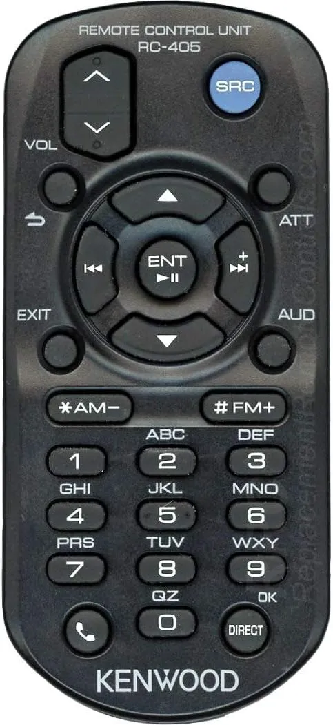 Open Box Kenwood RC-405 Wireless Remote IR audio units Control for Compatible Select Kenwood A70-2104-05 New Factory Original Receivers for Models numbers ---- kdc-148 , kdc-208 , kdc-208u , kdc-248 , kdc-248u , kdc-348u , kdc-448u , kdc-bt645u , kdc-bt64