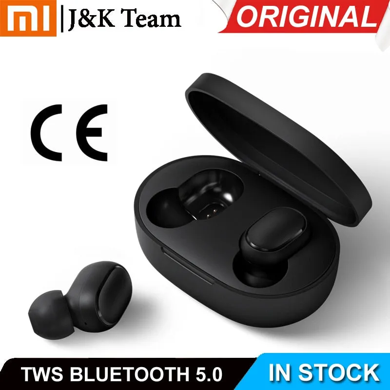 Original Xiaomi Redmi Airdots Xiaomi Wireless earphone Voice control Bluetooth 5.0 Noise reduction Tap Control