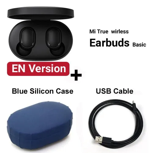 Original Xiaomi Redmi Airdots Xiaomi Wireless earphone Voice control Bluetooth 5.0 Noise reduction Tap Control