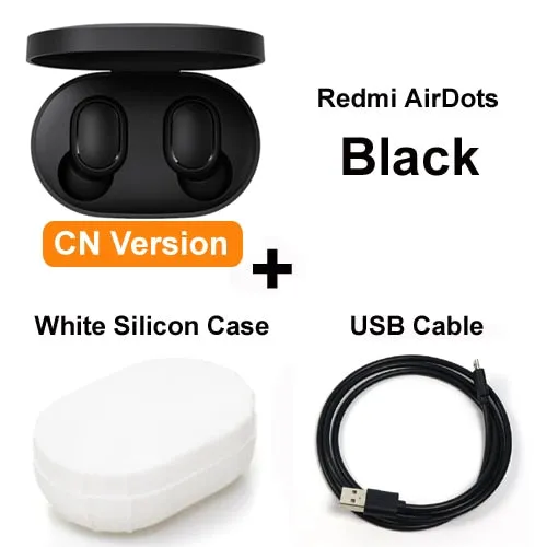 Original Xiaomi Redmi Airdots Xiaomi Wireless earphone Voice control Bluetooth 5.0 Noise reduction Tap Control