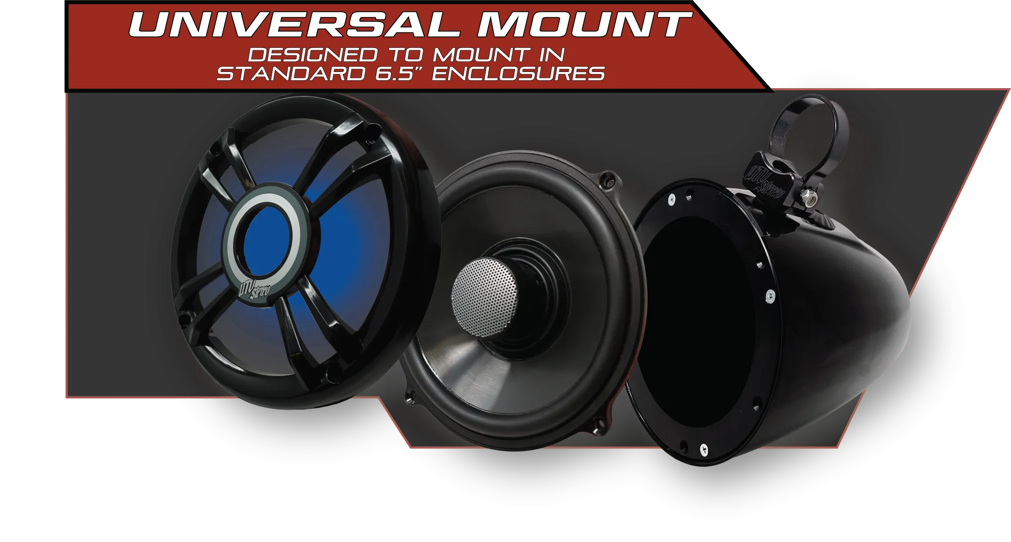 Pro Series 6.5" Speakers (Pair) | UTVS-P654