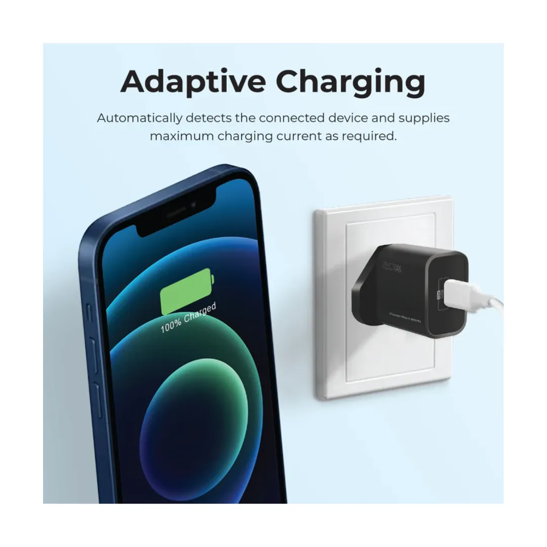 Promate 20W PD Fast Charging Adapter