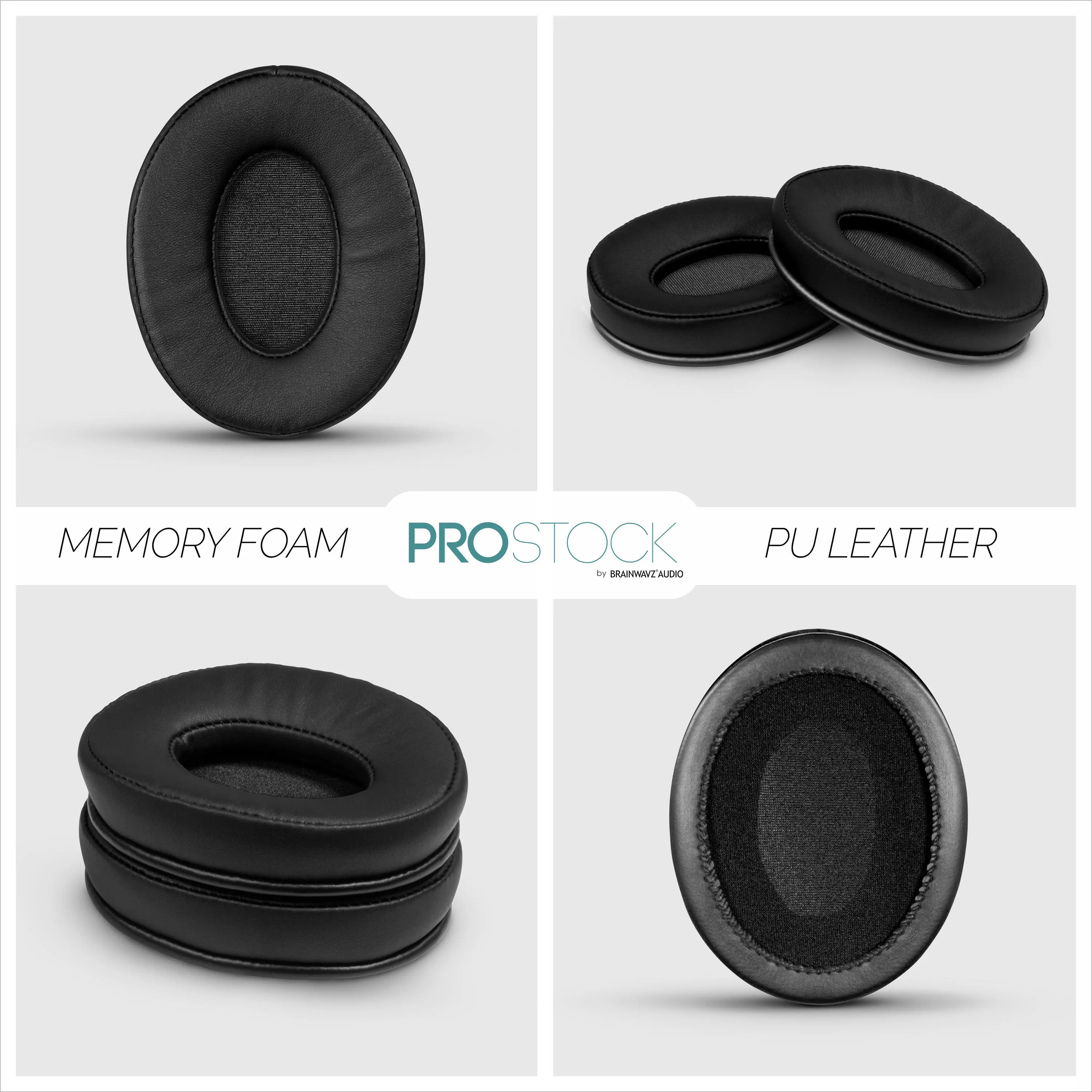 ProStock ATH M50X & M Series Replacement Earpads - Custom Designed Shape with Memory Foam - PU