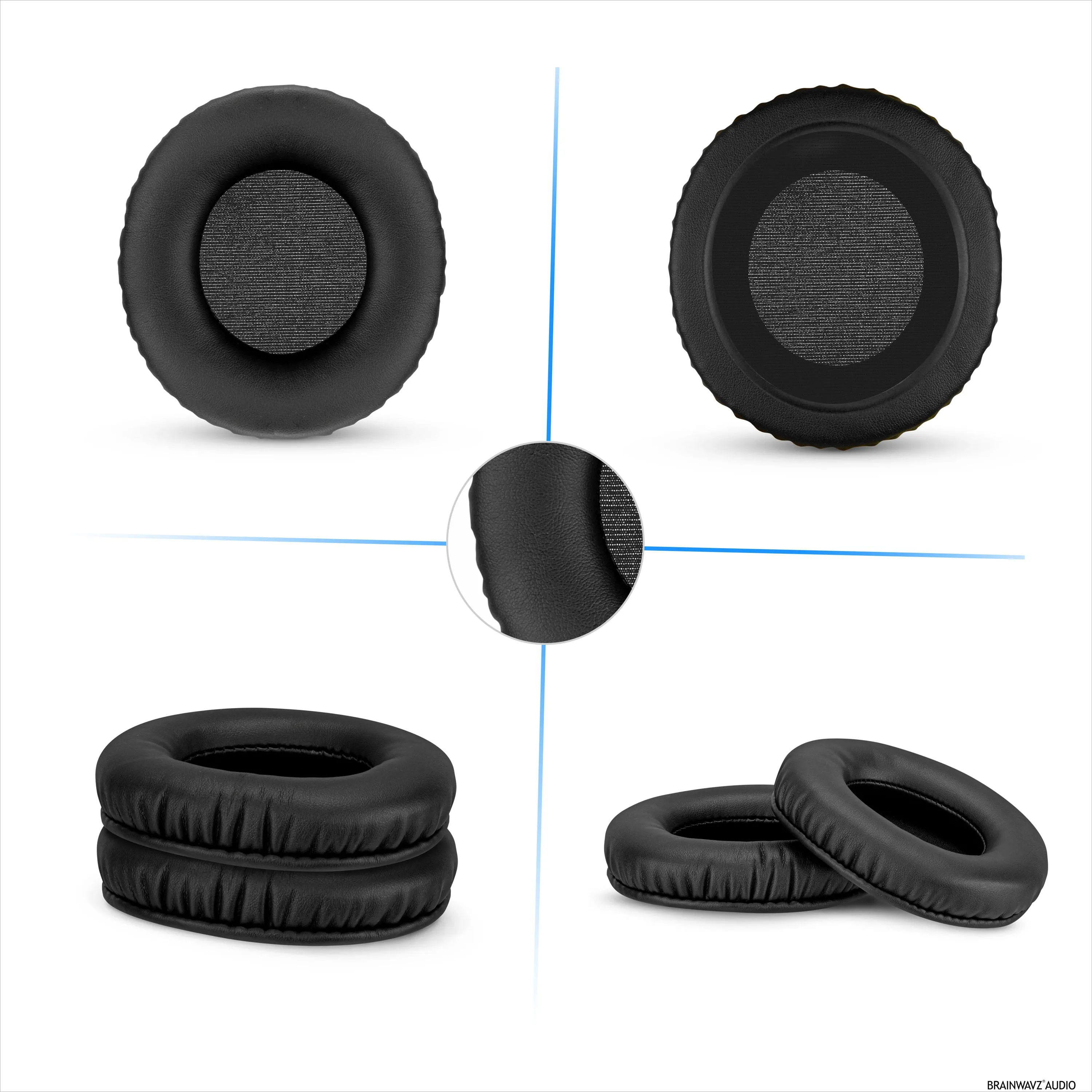 Replacement Earpads for SENNHEISER HD205 Headphones - Soft PU Leather & High Grade Foam