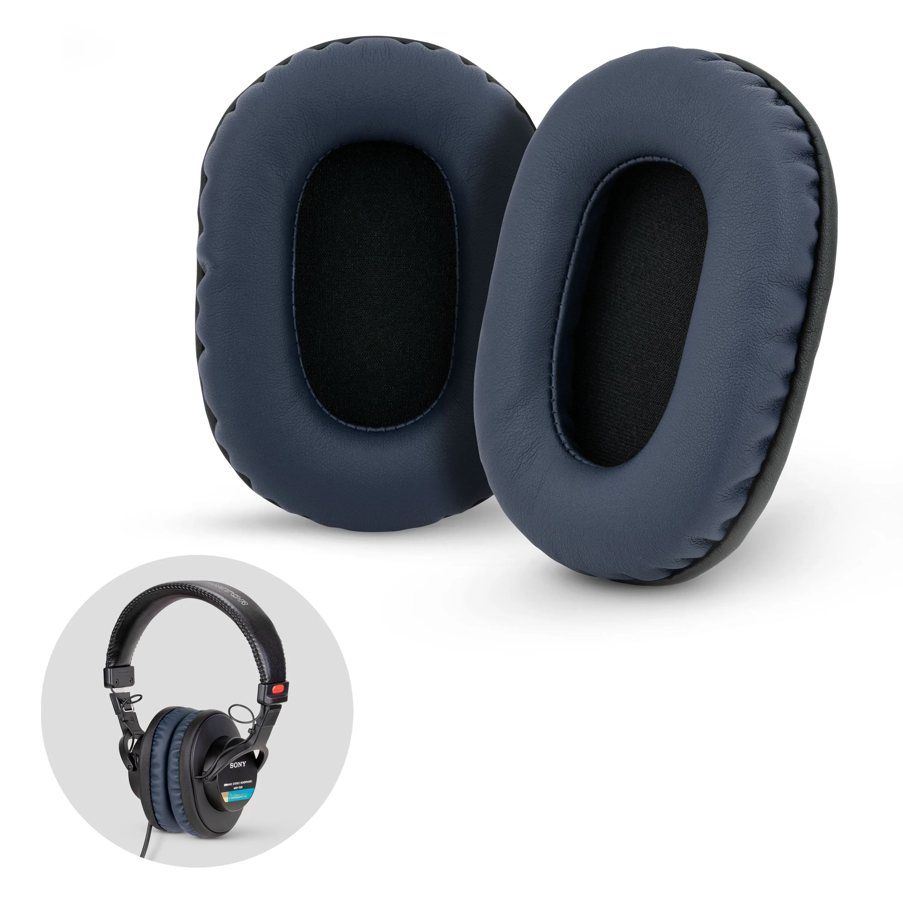 SONY MDR-7506 Replacement Premium Earpads - Also Suitable for V6, CD900ST Headphones (PU)