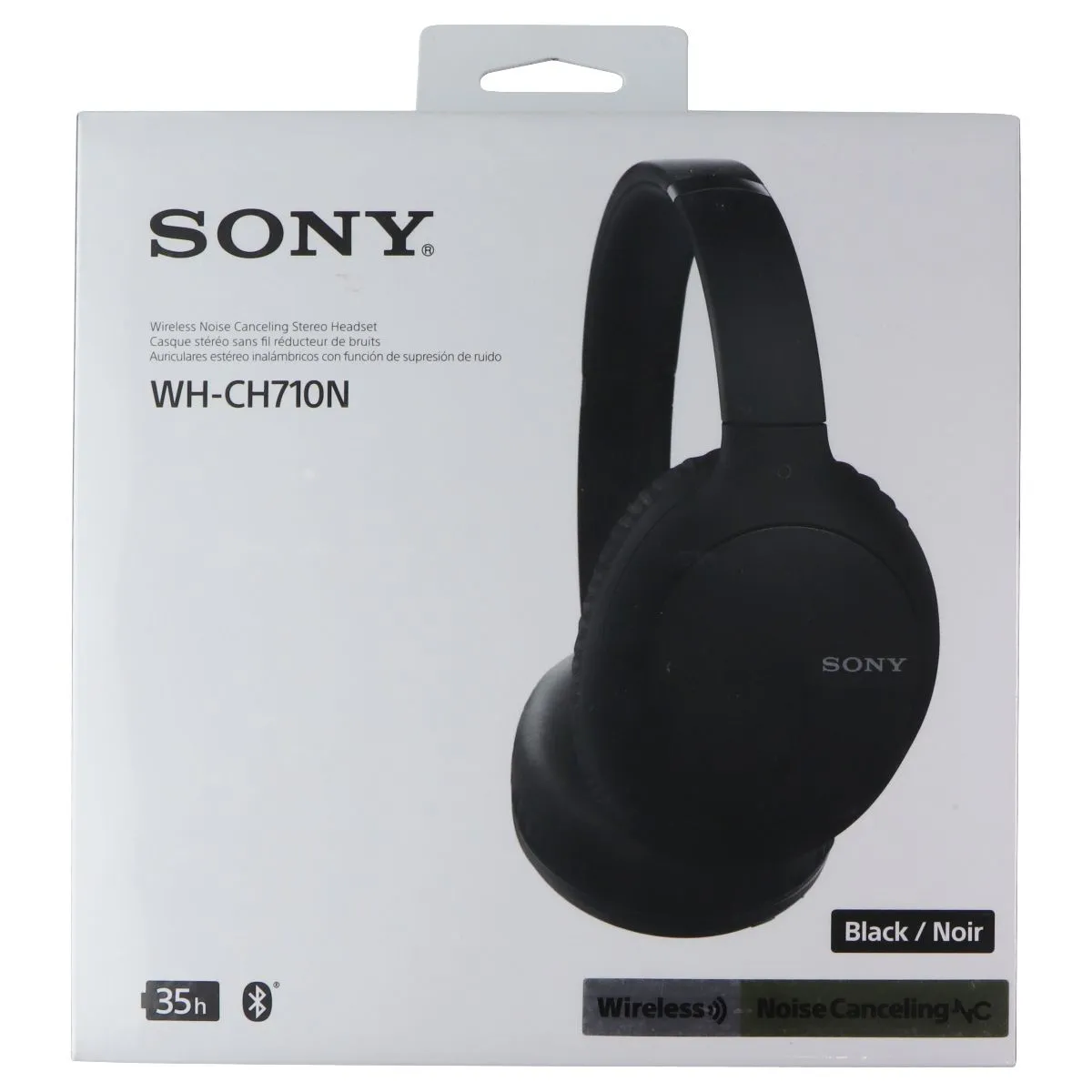 Sony Wireless Noise-Cancelling Over-the-Ear Headphones - Black (WHCH710N)