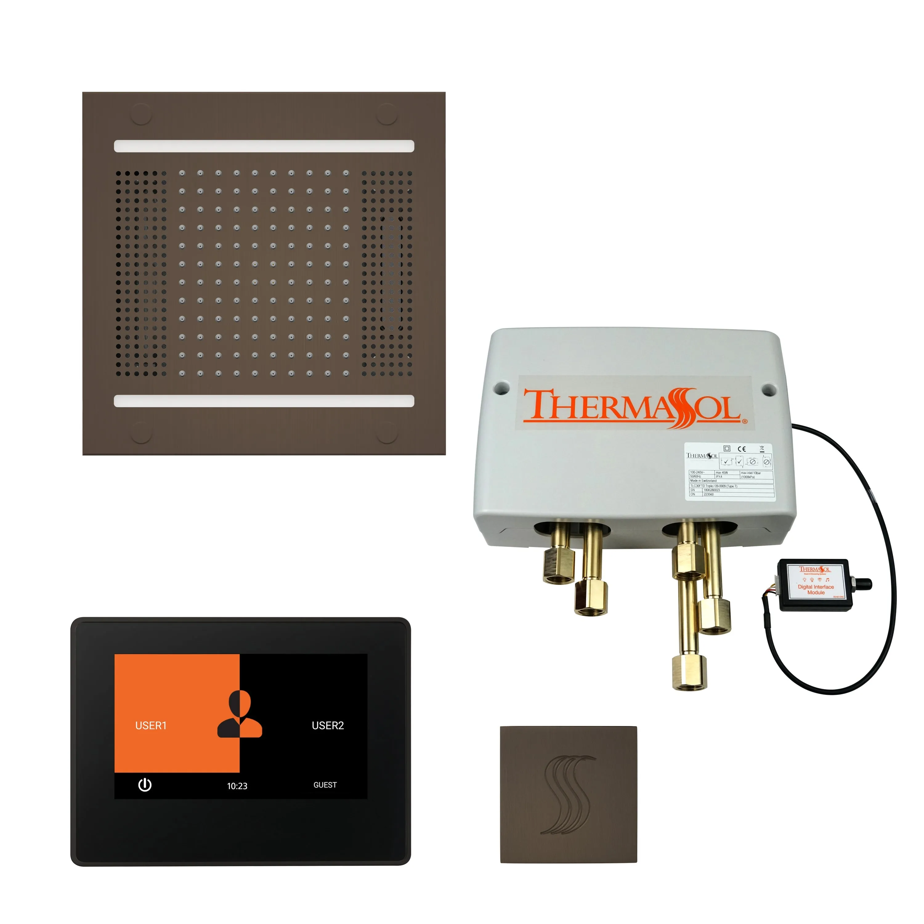 ThermaSol Total Wellness Shower Package with ThermaTouch and HydroVive