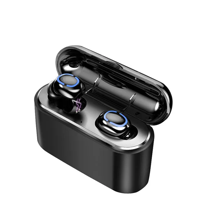 True Bluetooth 5.0 Earphone HBQ TWS Wireless Headphons Sport Handsfree Earbuds 3D Stereo Gaming Headset With Mic Charging Box