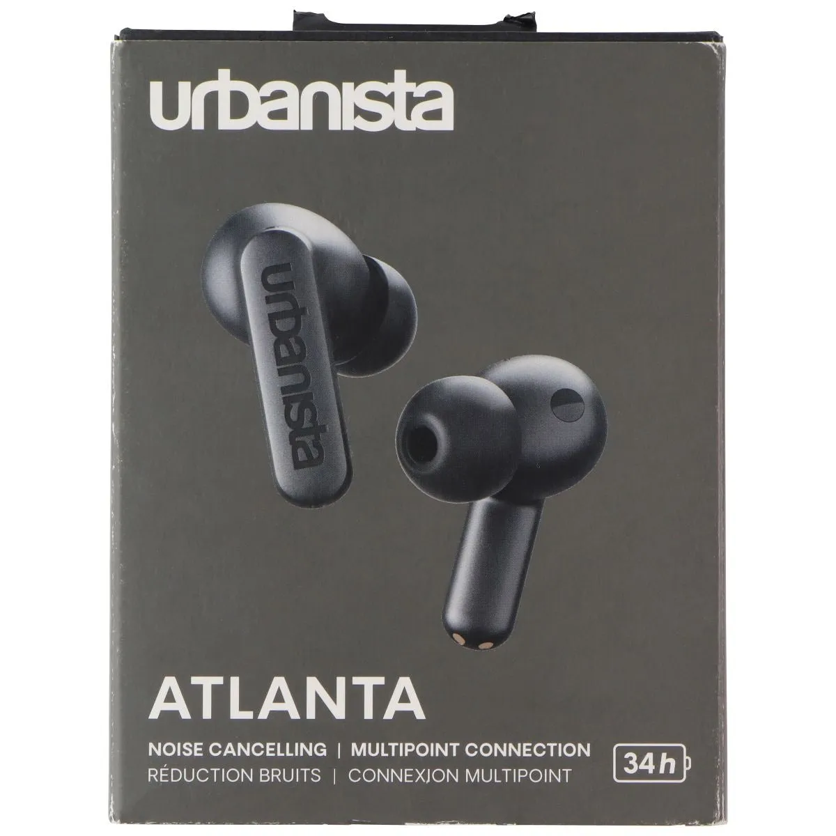 Urbanista Atlanta Active Noise Cancelling True Wireless Earbuds - Midnight Black