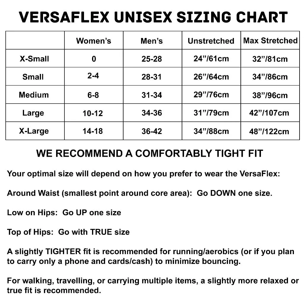 VersaFlex Running Waist Pack and Travel Belt