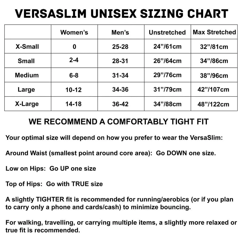 VersaSlim Low-Profile Running Belt and Waist Pack