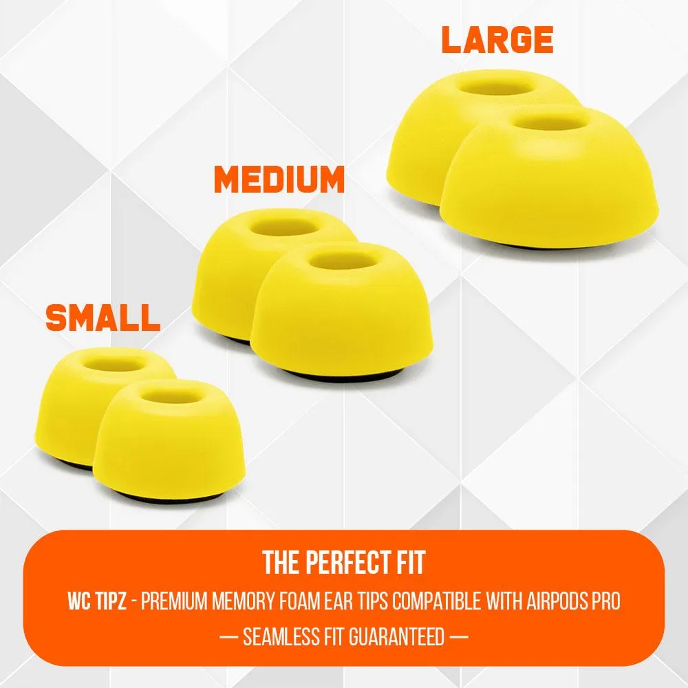 WC TipZ - Memory Foam Ear Tips for Airpods Pro & Airpods Pro 2