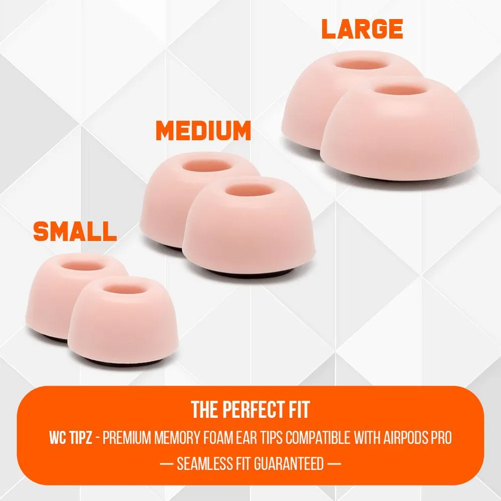 WC TipZ - Memory Foam Ear Tips for Airpods Pro & Airpods Pro 2