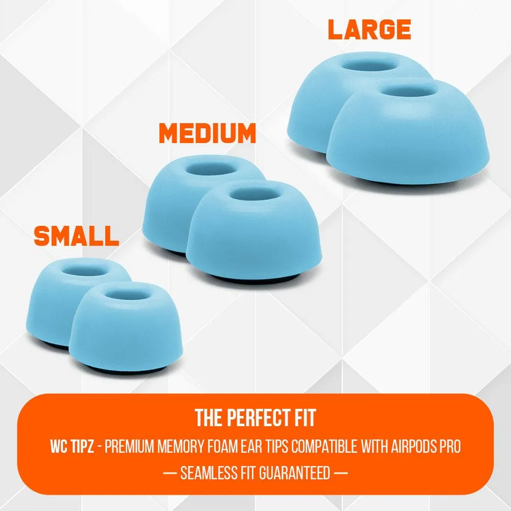 WC TipZ - Memory Foam Ear Tips for Airpods Pro & Airpods Pro 2