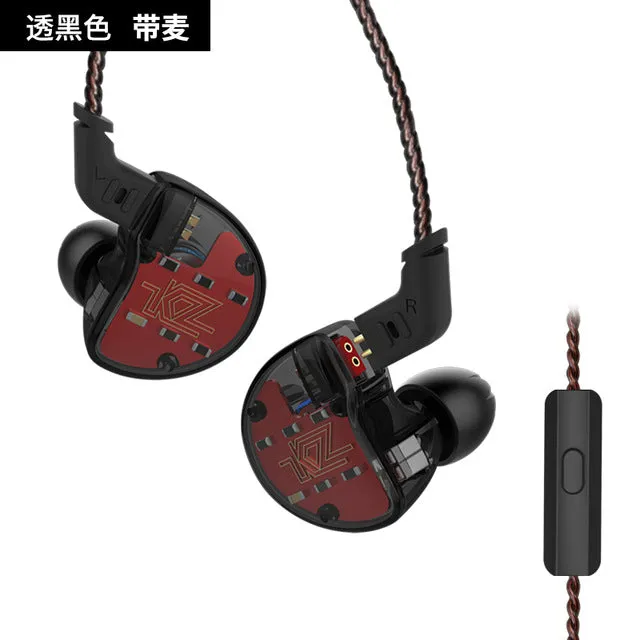 ZS10 Earphones 4BA 1 DD Hybrid In Ear Headphone HIFI Bass Headset DJ Monitor Earphone Earbuds KZ ZS6 AS10 ZST ES4 ED16 BA10